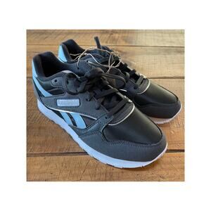 NWT Womens Reebok Ultra Flash Lace Up Gray Blue White Cute Sneakers Size 7